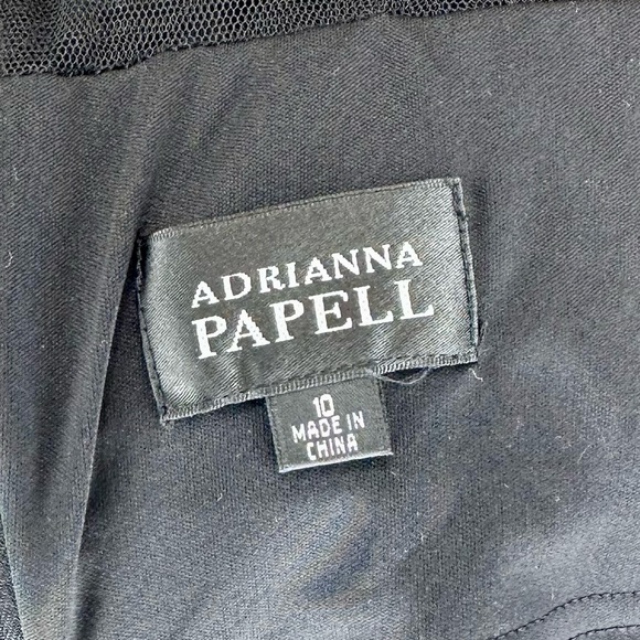 Adrianna Papell Black Bandage Style Sheath Dress Size 10 - Picture 9 of 13